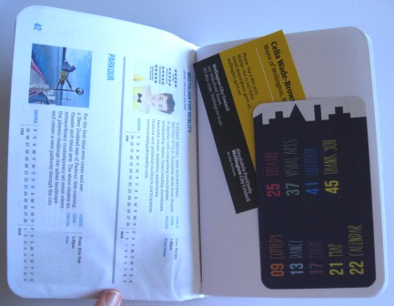 Example of how our Mayor could re-use WCC brochures and gift away with her card inside